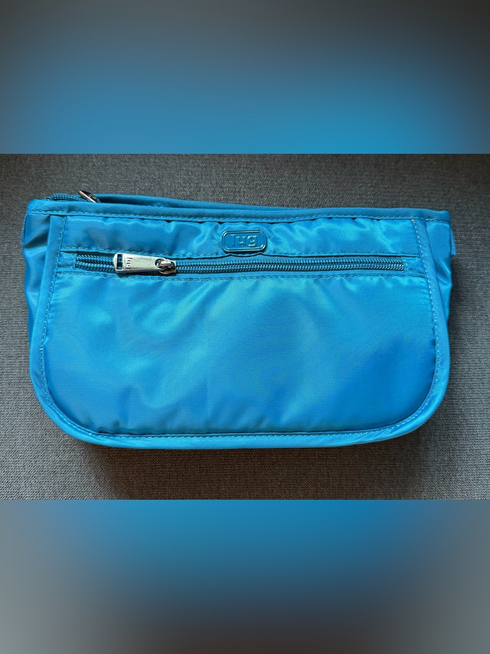 Lug Parasail cosmetic case/clutch handbag - Ocean Blue (Aqua Aquamarine)
